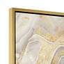 Golden Sands of Time II 43" Square Framed Abstract Gold Wall Art in scene