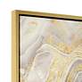 4_Golden Sands of Time II 43" Square Framed Abstract Gold Wall Art more views