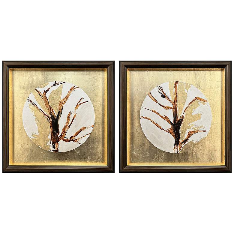 Image 2 Golden Solstice I 25"W x 25"H Canvas Art - Set of 2