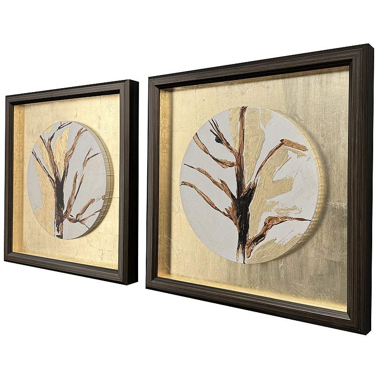 Image 3 Golden Solstice I 25"W x 25"H Canvas Art - Set of 2 more views