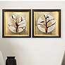 1_Golden Solstice II 25"W x 25"H Canvas Art - Set of 2