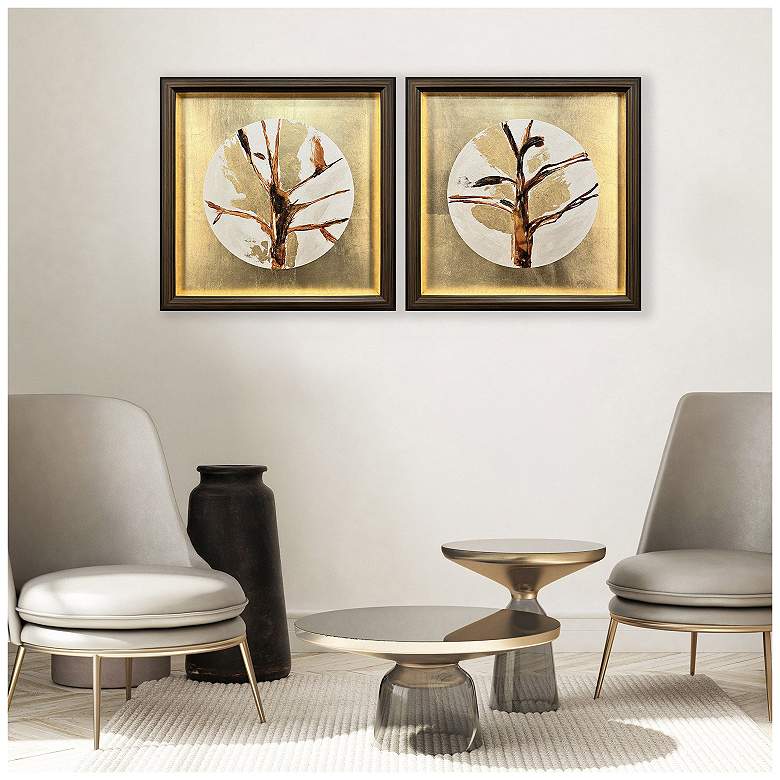 Image 5 Golden Solstice II 25"W x 25"H Canvas Art - Set of 2 more views