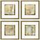 Golden Speck 23"W x 23"H Framed Art Set of 4