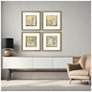 4_Golden Speck 23"W x 23"H Framed Art Set of 4 more views