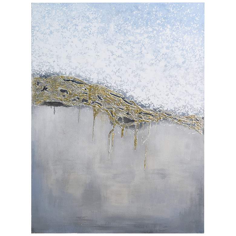 Image 2 Golden Summer 40" High Textured Metallic Canvas Wall Art