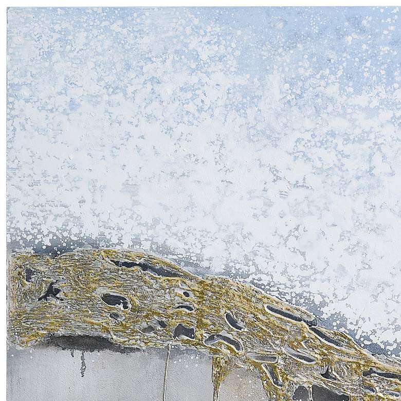 Image 3 Golden Summer 40" High Textured Metallic Canvas Wall Art more views