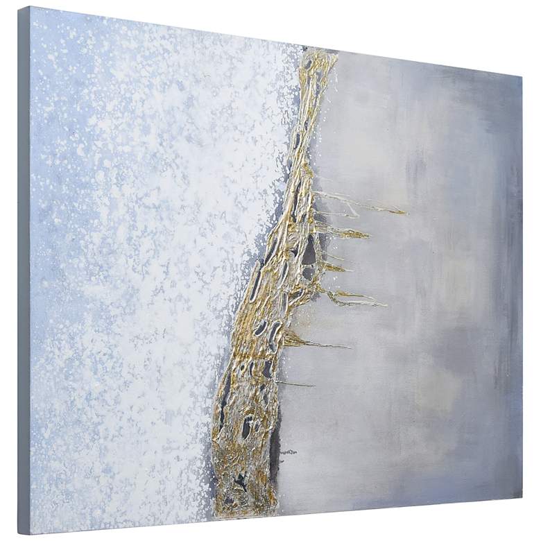 Image 4 Golden Summer 40" High Textured Metallic Canvas Wall Art more views