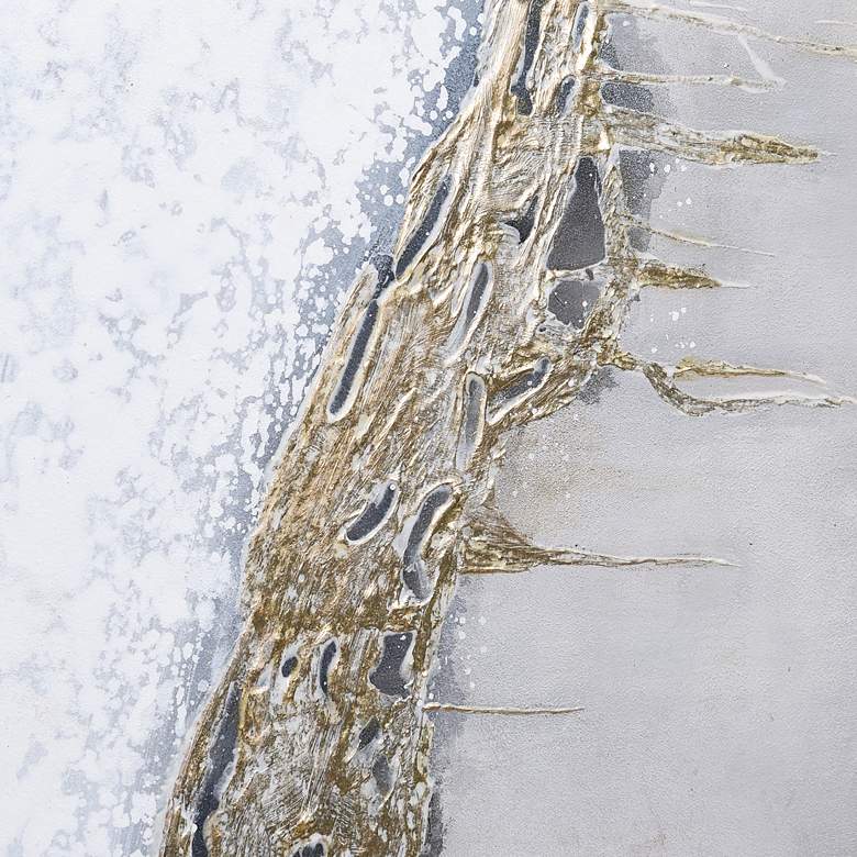 Image 6 Golden Summer 40" High Textured Metallic Canvas Wall Art more views