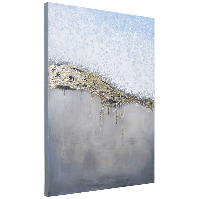 Image 7 Golden Summer 40" High Textured Metallic Canvas Wall Art more views