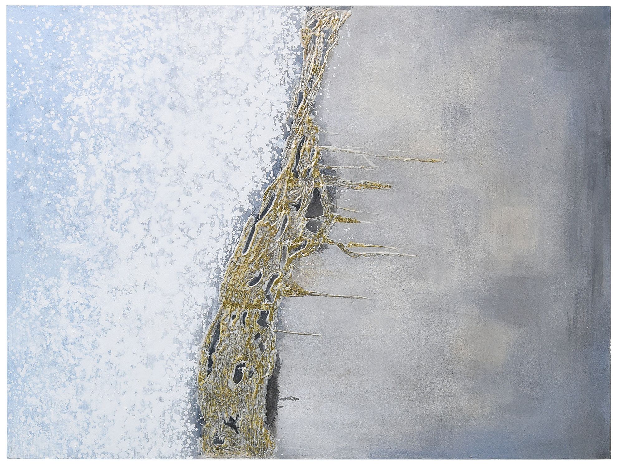 Golden Summer 40" High Textured Metallic Canvas Wall Art in scene