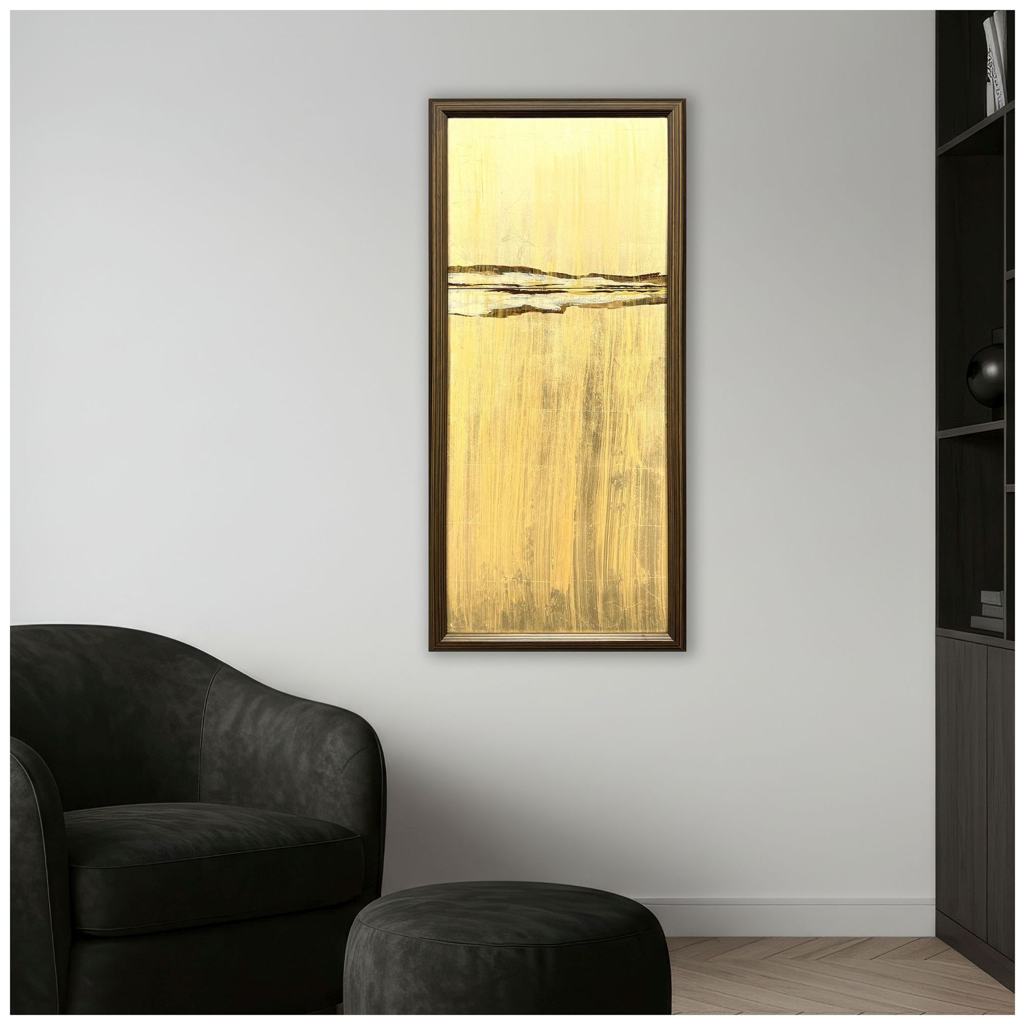 Image 4 Golden Sunset II 23"W x 51"H Framed Art more views