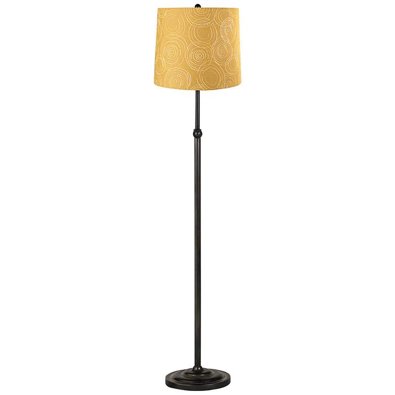Image 1 Golden Swirls Bronze Adjustable Floor Lamp