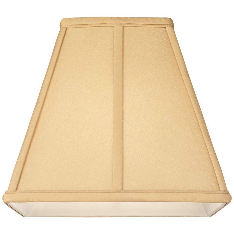 Golden Tan Square Cut Lamp Shade 5.25x10x9 (Spider) more views