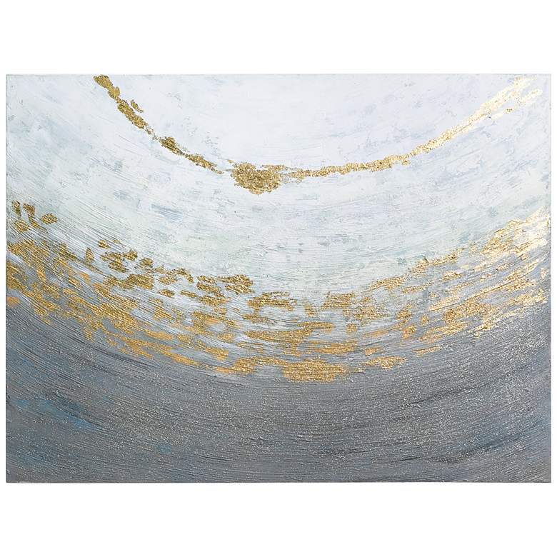 Image 3 Golden Tundra 40" Wide Textured Metallic Canvas Wall Art
