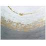 Golden Tundra 40" Wide Textured Metallic Canvas Wall Art in scene