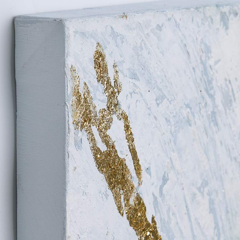 Image 5 Golden Tundra 40" Wide Textured Metallic Canvas Wall Art more views
