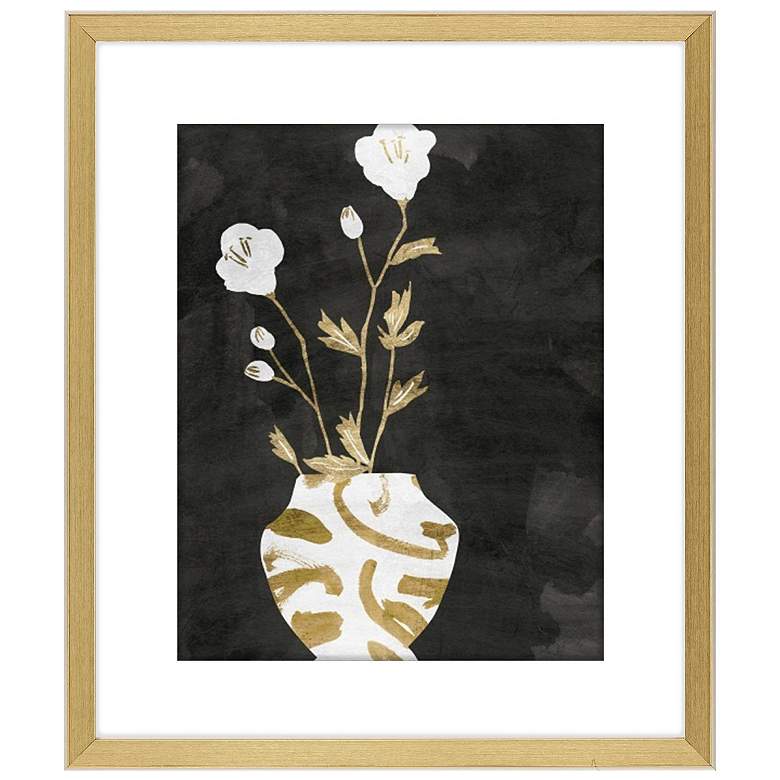 Image 1 Golden Vase I 24"W x 28"H Framed Art