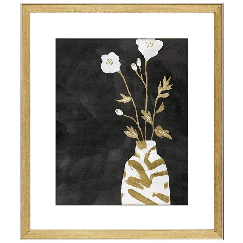 Image 1 Golden Vase II 24"W x 28"H Framed Art