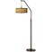 Golden Versailles Bronze Downbridge Arc Floor Lamp