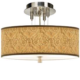 Image1 of Golden Versailles Giclee 14" Wide Ceiling Light