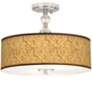 Golden Versailles Giclee 16" Wide Semi-Flush Ceiling Light