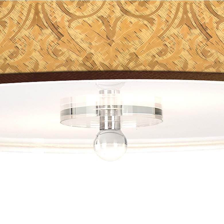 Image 3 Golden Versailles Giclee 16 inch Wide Semi-Flush Ceiling Light more views