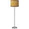 Golden Versailles Giclee Brushed Nickel Garth Floor Lamp