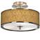 Golden Versailles Giclee Glow 14" Wide Ceiling Light