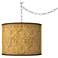 Golden Versailles Giclee Glow Plug-In Swag Pendant
