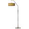 Golden Versailles Giclee Shade Arc Floor Lamp