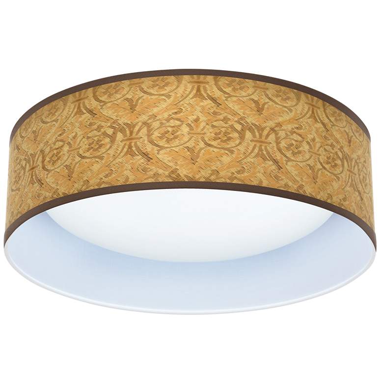 Image 1 Golden Versailles Pattern 16 inch Wide Round LED Ceiling Light