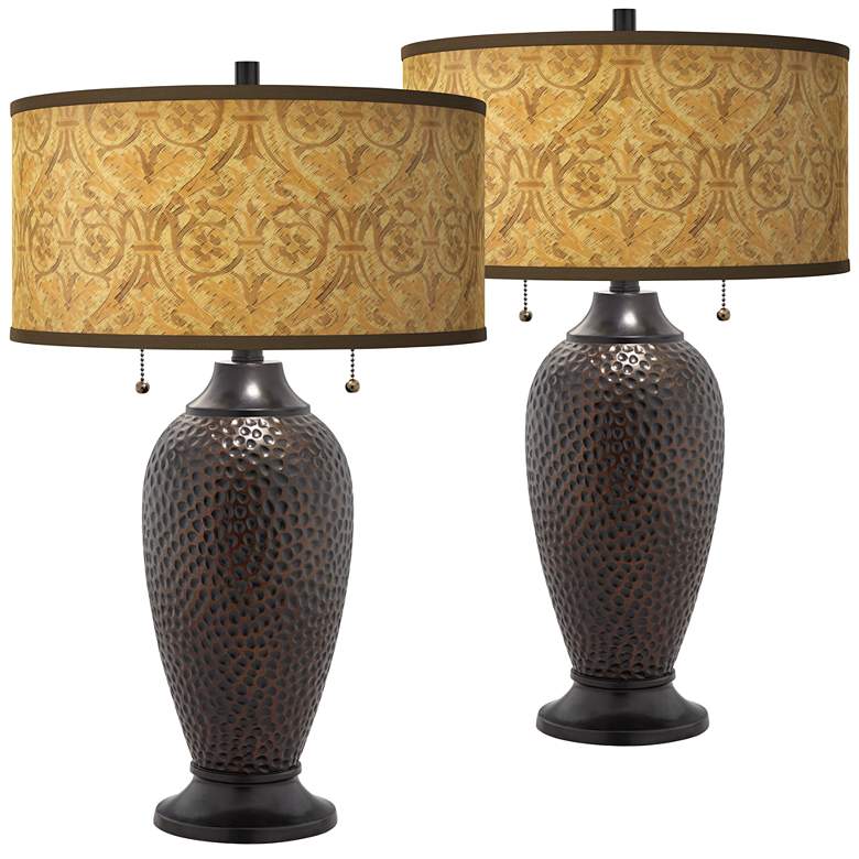 Image 1 Golden Versailles Zoey Oil-Rubbed Bronze Table Lamps Set of 2