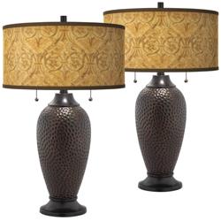 Golden Versailles Zoey Oil-Rubbed Bronze Table Lamps Set of 2
