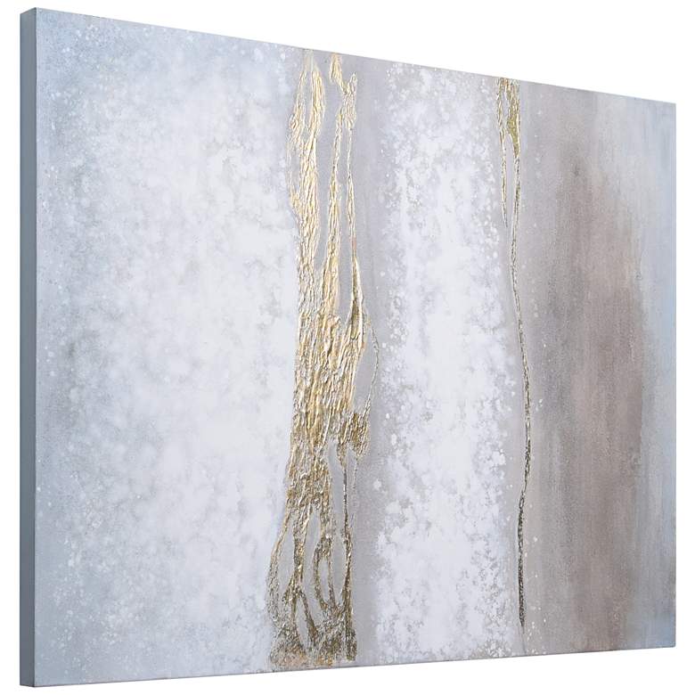 Image 5 Golden Winter 40 inch High Textured Metallic Canvas Wall Art more views