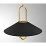 3_Goldenridge 15"W Legacy Brass and Matte Black LED Pendant Light more views