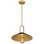 5_Goldenridge 15"W Legacy Brass and Matte Black LED Pendant Light more views