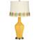 Goldenrod Anya Table Lamp with Flower Applique Trim