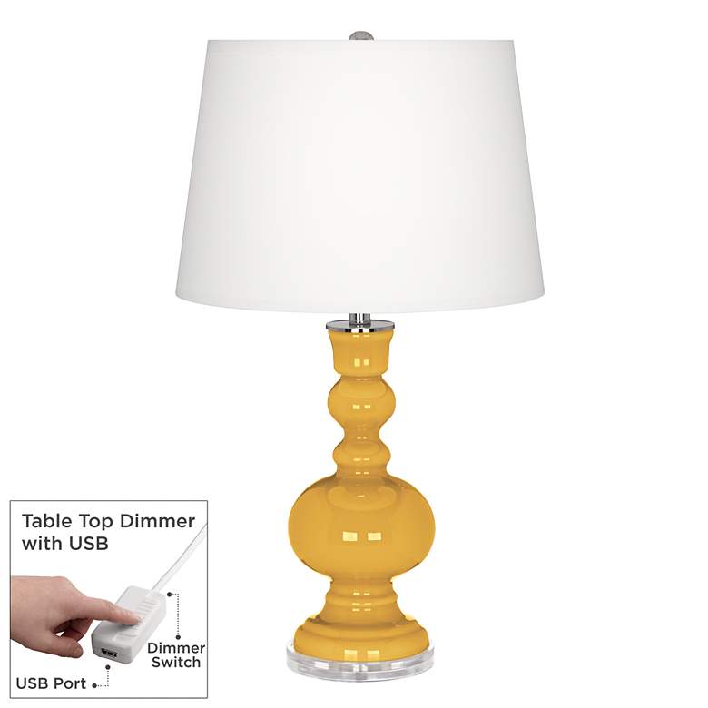 Image 1 Goldenrod Apothecary Table Lamp with Dimmer