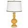 Goldenrod Apothecary Table Lamp with Ric-Rac Trim