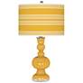Goldenrod Bold Stripe Apothecary Table Lamp