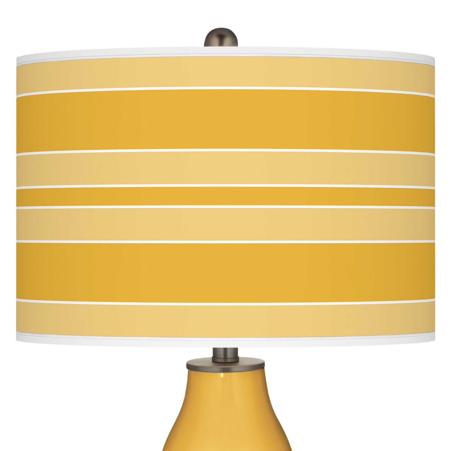 Goldenrod Bold Stripe Double Gourd Table Lamp 29X91 Lamps Plus