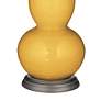 Goldenrod Bold Stripe Double Gourd Table Lamp