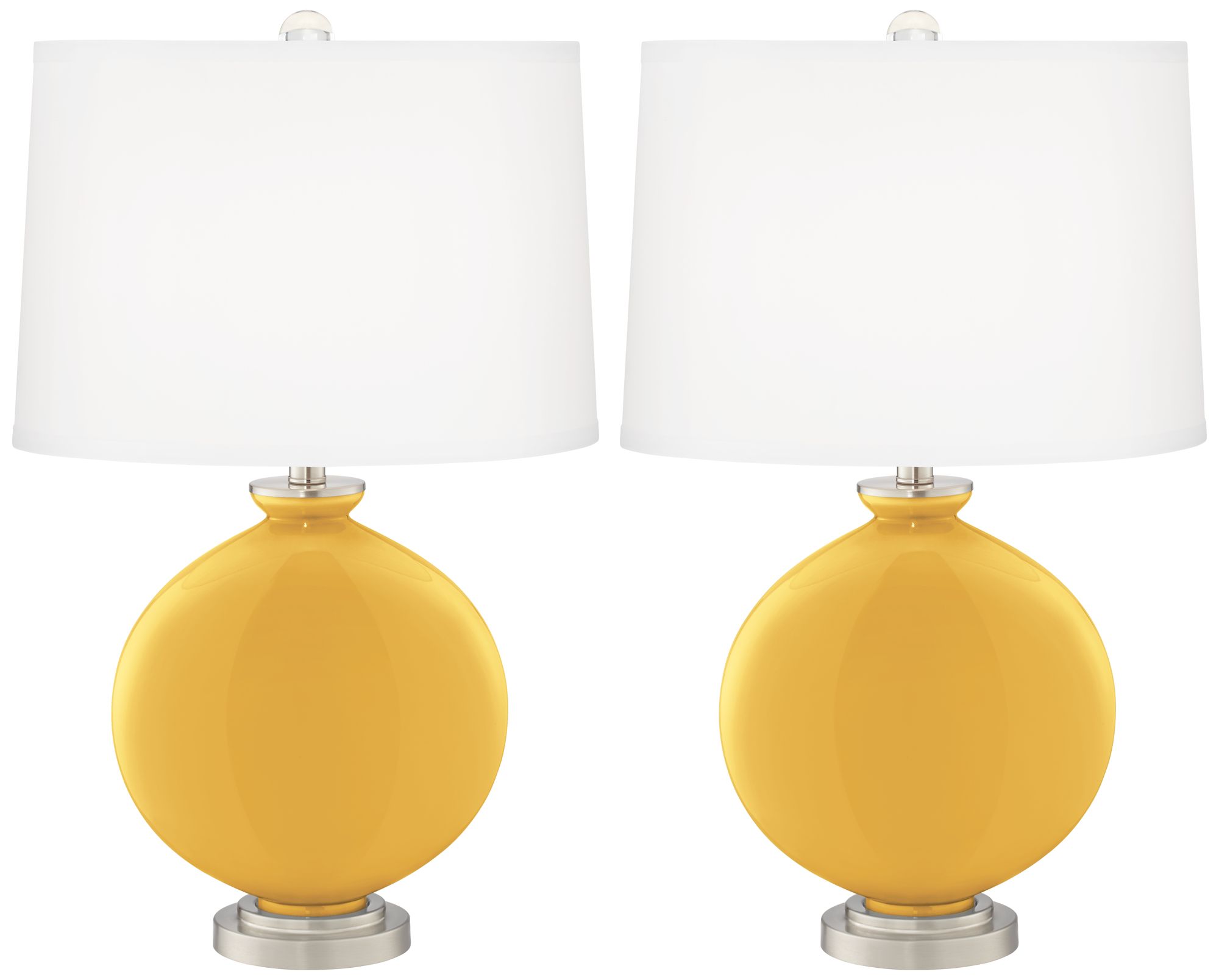 Goldenrod Carrie Table Lamp Set of 2 53E25 Lamps Plus