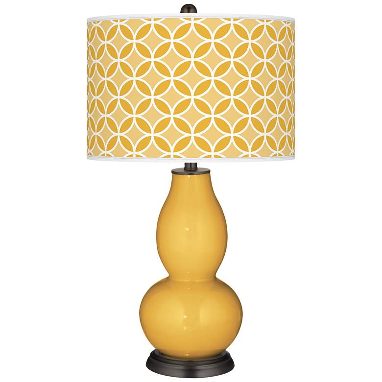 Image 1 Goldenrod Circle Rings Double Gourd Table Lamp
