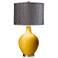 Goldenrod Morell Silver Pleat Shade Ovo Table Lamp