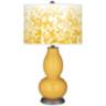 Goldenrod Mosaic Giclee Double Gourd Table Lamp