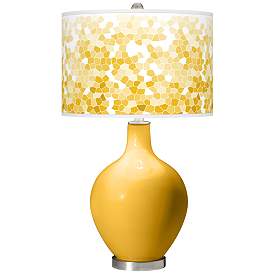 Image1 of Goldenrod Mosaic Giclee Ovo Table Lamp