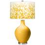 Goldenrod Mosaic Giclee Ovo Table Lamp