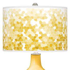 Image2 of Goldenrod Mosaic Giclee Ovo Table Lamp more views