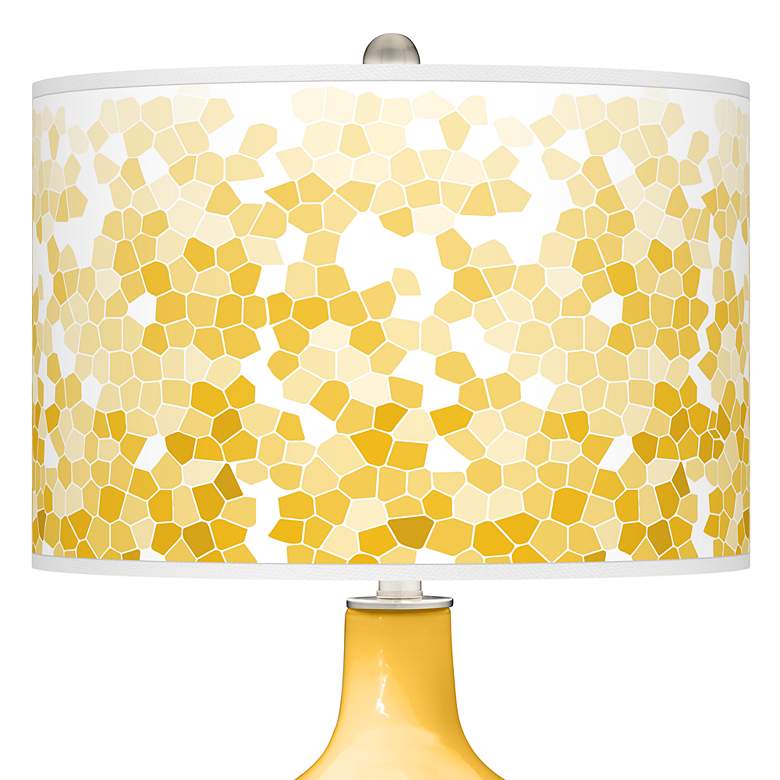 Image 2 Goldenrod Mosaic Giclee Ovo Table Lamp more views